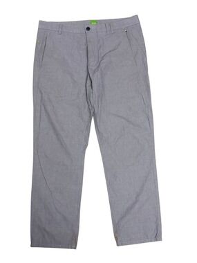 HUGO BOSS Casual Pants Grey Work Business Casual Trousers Mens Large 36x30